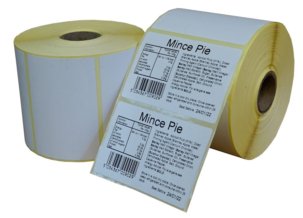 76mm x 51mm Zebra Direct Thermal Labels - 25mm core